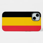 Étui pour Apple iPhone 15 Plus, drapeau de la Belg (Verso Horizontal)