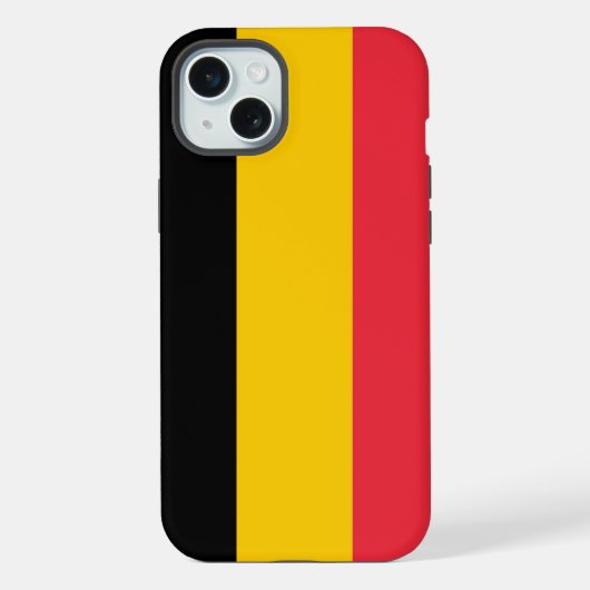 Étui pour Apple iPhone 15 Plus, drapeau de la Belg (Verso)