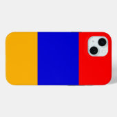 Étui pour Apple iPhone 15 Plus, drapeau de l'Armén (Verso (horizontal))