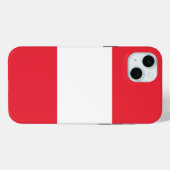 Étui pour Apple iPhone 15 Plus, drapeau de l'Autri (Verso (horizontal))