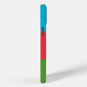 Étui pour Apple iPhone 15 Plus, drapeau de l'Azerb (Verso / Droite)