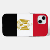 Étui pour Apple iPhone 15 Plus, drapeau de l'Égypt (Verso (horizontal))