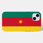 Étui pour Apple iPhone 15 Plus, drapeau du Camerou (Verso (horizontal))