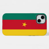 Étui pour Apple iPhone 15 Plus, drapeau du Camerou (Verso Horizontal)