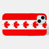 Étui pour Apple iPhone 15 Plus, drapeau du Canada (Verso (horizontal))