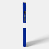 Étui pour Apple iPhone 15 Plus, drapeau du Québec (Verso / Gauche)