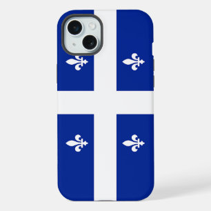 Étui pour Apple iPhone 15 Plus, drapeau du Québec