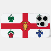 Étui pour Apple iPhone 15 Pro Max, drapeau de Mont (Verso (horizontal))