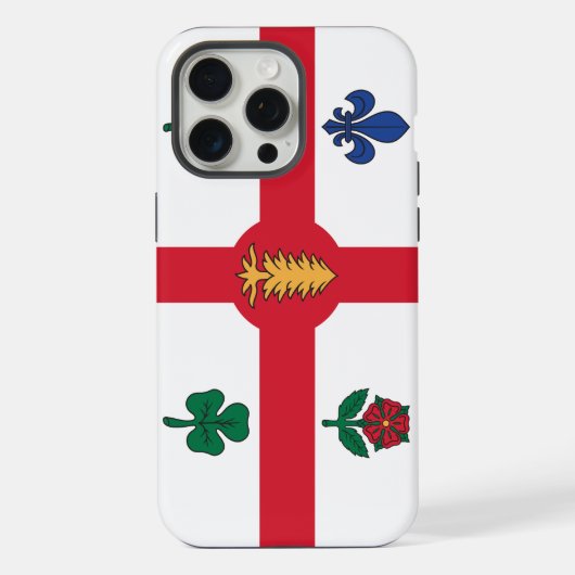 Étui pour Apple iPhone 15 Pro Max, drapeau de Mont (Verso)