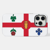 Étui pour Apple iPhone 15 Pro Max, drapeau de Mont (Verso Horizontal)
