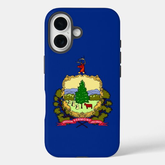 Étui pour Apple iPhone 16, drapeau de l'État du Ve (Verso)