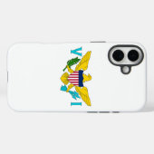 Étui pour Apple iPhone 16 Plus, drapeau des îles V (Verso (horizontal))