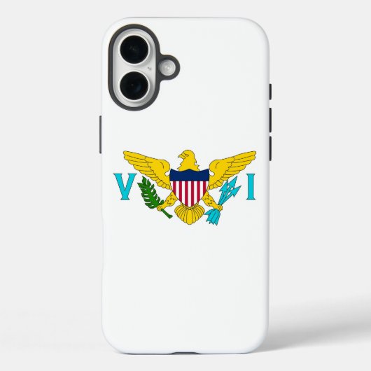 Étui pour Apple iPhone 16 Plus, drapeau des îles V (Verso)