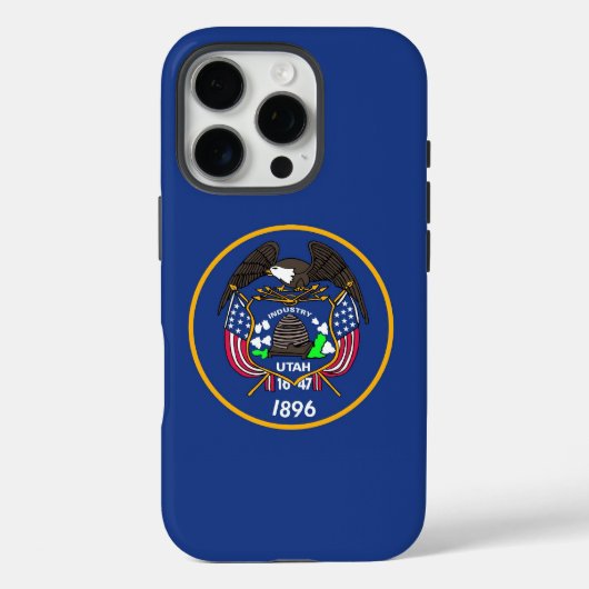 Étui pour Apple iPhone 16 Pro, ancien drapeau de l (Verso)
