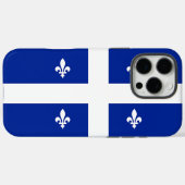 Étui pour Apple iPhone 16 Pro Max, drapeau du Québ (Verso (horizontal))
