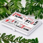 Étui Pour Cartes De Visite Cloud multilingue en Merci rouge noir<br><div class="desc">Ce coque est conçu avec ce Merci de collage de mots rouges et noirs écrit en plusieurs langues et une variété de styles de police sur le blanc. Sélectionnez une couleur arrière - plan autre que le blanc. Remplissez le champ modèle ou modifiez à l'aide de l'outil de conception pour...</div>