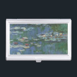 Étui Pour Cartes De Visite Nénuphars de Claude Monet, Fleurs Vintages<br><div class="desc">Nénuphar (1916) par Claude Monet. Water Lilies est un impressionisme vintage de peinture florale d'art. Jardin fleuri de saison de printemps de Monet à Giverny, France. Ce paysage est l'une des nombreuses variations de peintures de nénuphars que Monet peint par son étang. À propos de l'artiste : Claude Monet (1840-1926)...</div>
