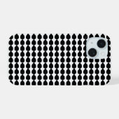 étui pour i phone 15 avec impression de points noi (Verso Horizontal)
