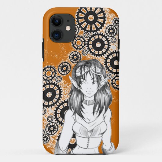 Étui pour iPhone5 - Elfe Steampunk (Dos)