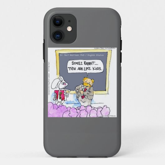 Étui pour iPhone5 Funny Rabbit Grammar Police (Dos)