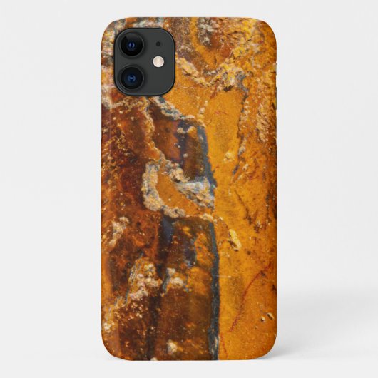 Étui pour iPhone 11 à texture de pierre gemme marr (Dos)