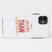 Étui pour iPhone 11 avec l'inscription 'Je suis pe (Dos (Horizontal))