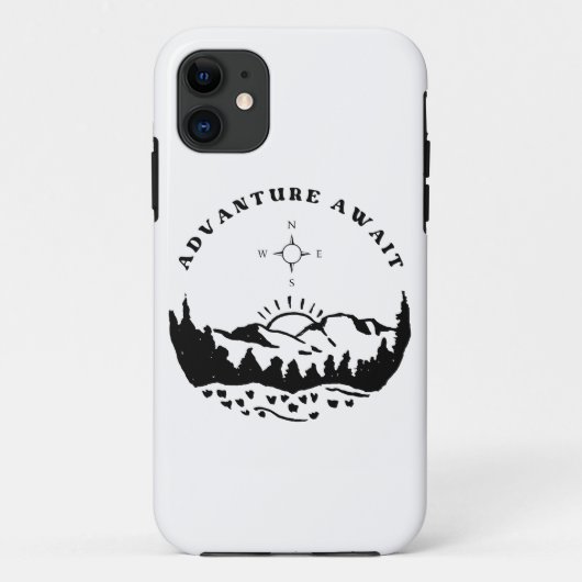 Étui pour iPhone 11 Aventure Attend (Dos)