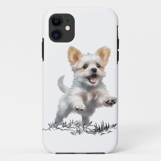 Étui pour iPhone 11 « Chien mignon » – Téléphone é (Dos)