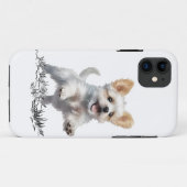 Étui pour iPhone 11 « Chien mignon » – Téléphone é (Dos (Horizontal))
