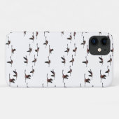 Étui pour iPhone 11 Flamants Volants (choisir la c (Dos (Horizontal))