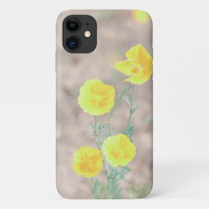 Étui pour iPhone 11 Fleurs Jaunes Vert Pâle Pastel