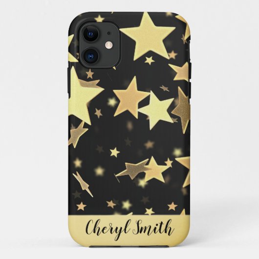 Étui pour iPhone 11 Golden Stars (Dos)