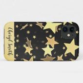 Étui pour iPhone 11 Golden Stars (Dos (Horizontal))