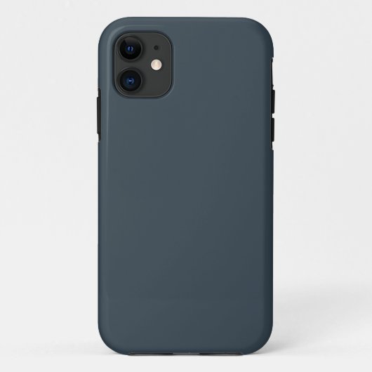 Étui pour iPhone 11 gris charbon résistant (Dos)
