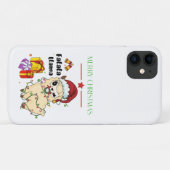 Étui pour iPhone 11 Lama de Noël (Dos (Horizontal))