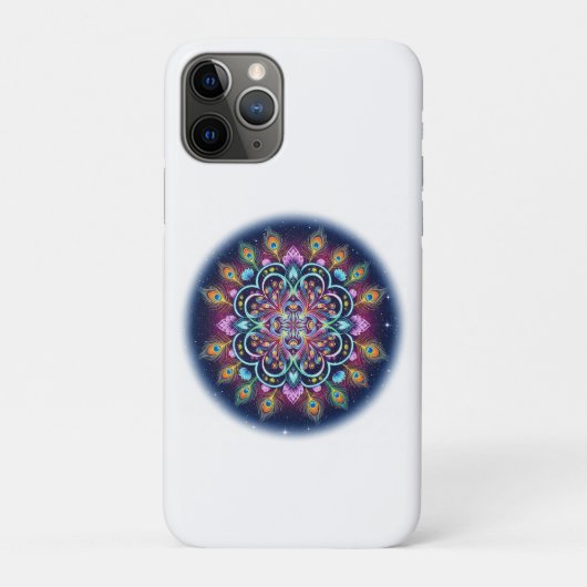 Étui pour iPhone 11 Pro Mandala Cosmique Psychedél (Dos)