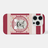 Étui pour iPhone 11 Pro Poodle + nom Valentine Hea (Verso Horizontal)