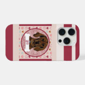 Étui pour iPhone 11 Pro Vizsla + nom Valentine Hea (Verso Horizontal)