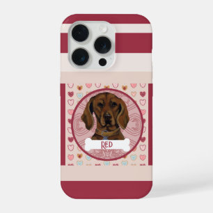 Étui pour iPhone 11 Pro Vizsla + nom Valentine Hea
