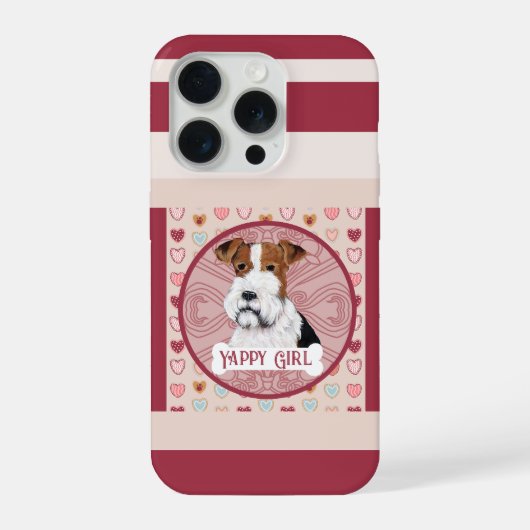 Étui pour iPhone 11 Pro Wire Fox nom Valentine Hea (Verso)