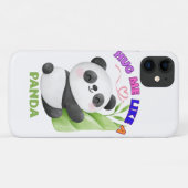 Étui pour iPhone 11 – Serre-moi comme un panda 🐼 (Dos (Horizontal))