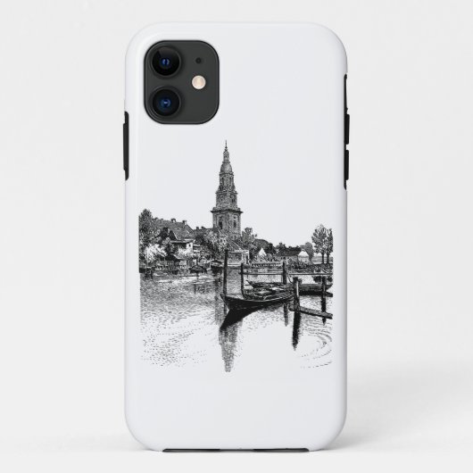 Étui pour iPhone 11 Voie Navigable de Ville Europé (Dos)