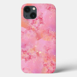 Étui pour iPhone 13 'Aquarelle Rose Rêveuse'