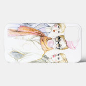 Étui pour iPhone 13 Funny Girls (Verso (horizontal))