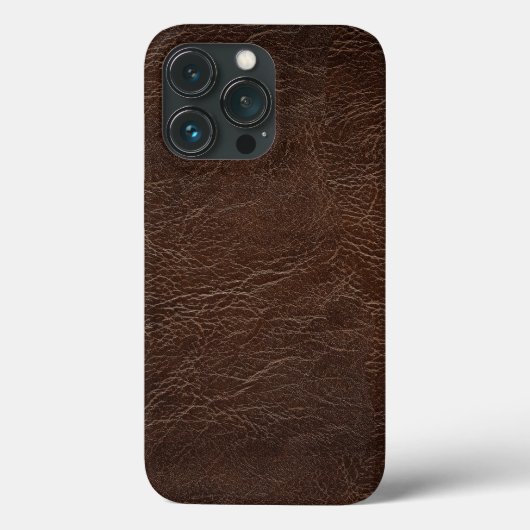 Étui pour iPhone 13 Pro en impression cuir (Verso)