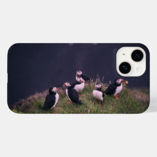 Étui pour iPhone 14 à motif Macareux atlantiques