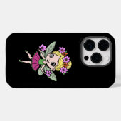 Étui pour iPhone 14 Pro Fée Fleur de Pastèque (Verso (horizontal))