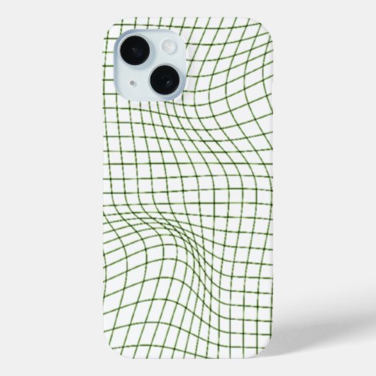 Étui pour iPhone 15 Art en Ligne Abstrait (Verso)
