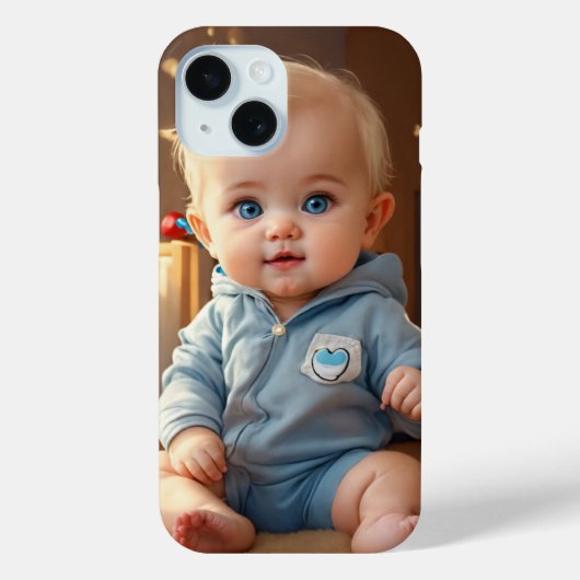 Étui pour iPhone 15 Case-Mate avec logo de bébé mi (Verso)