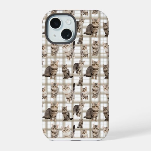 Étui pour iPhone 15 Chat Kitty (Verso)